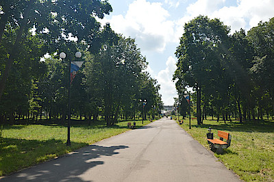 Новости Ливны -Благоустройство сквера Воинской славы. Фото М. Нестеровой.