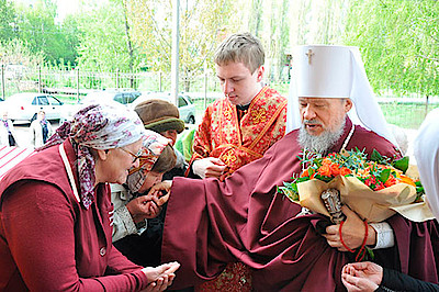 Новости Ливны -Встреча епископа Нектария.