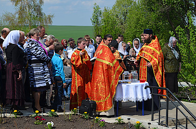 Новости Ливны -Обряд освящения воды (фото Е. Васильевой).