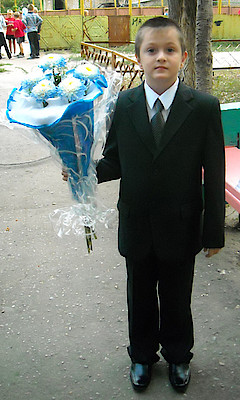 Новости Ливны -Виталик Подзелин - cегодня первоклассник.