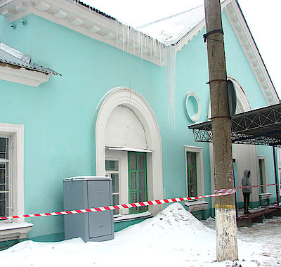 Новости Ливны -Здание железнодорожного вокзала.