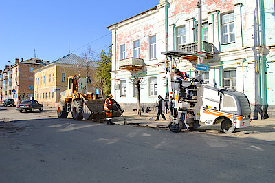 Новости Ливны -Ремонт дорожного полотна на ул. К. Маркса.