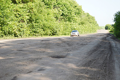 Новости Ливны -Участо дорого от Троицкого до Никольского (фото автора).