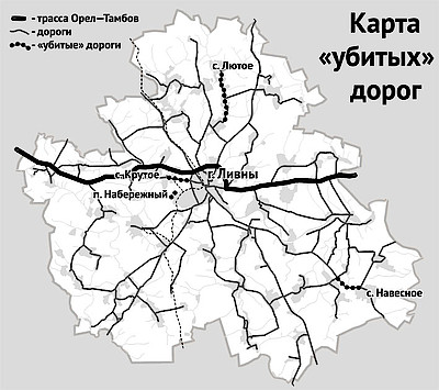 Новости Ливны -Дорога на ул.Южной. Фото автора.