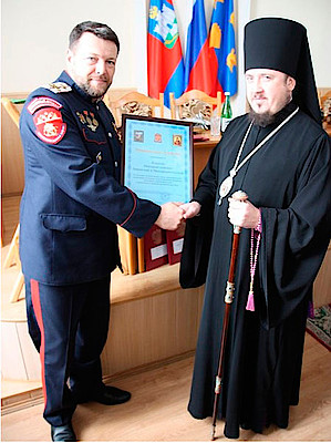 Новости Ливны -Казачий круг в администрации Ливенского района.
