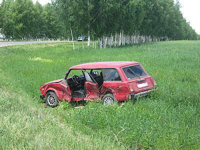 Новости Ливны -Пострадавшая машина.