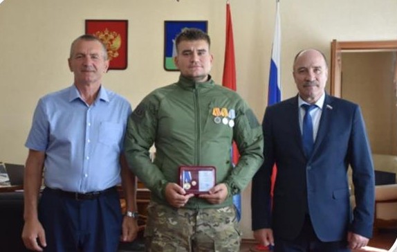 Ливенец Илья Окороков награждён медалью «За самоотверженность и патриотизм»