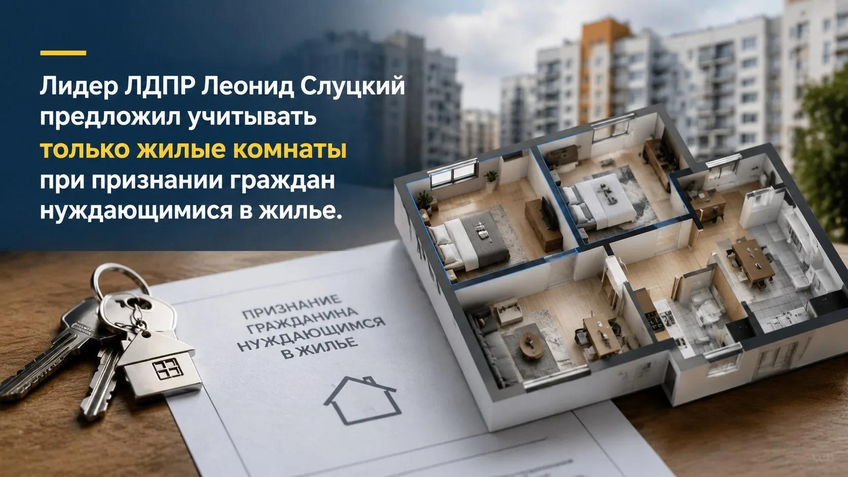 ЛДПР предлагает считать только жилые комнаты при признании граждан нуждающимися в жилье