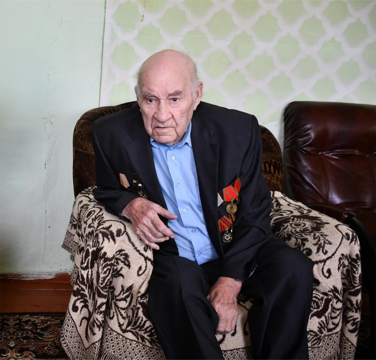 Столетний юбилей встретил сегодня ветеран войны Григорий Внуков